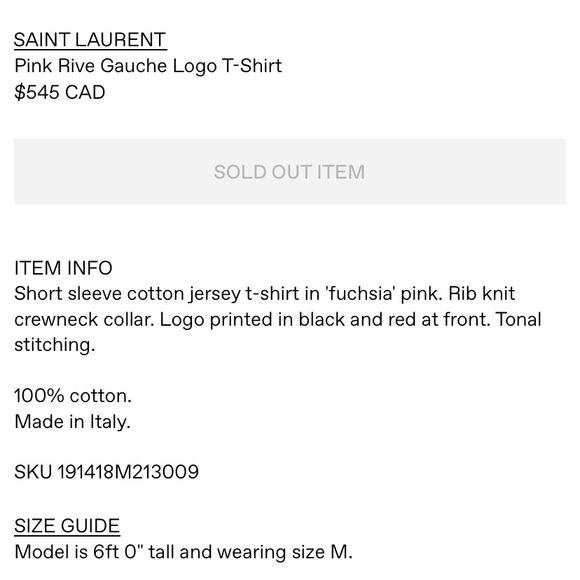 Saint Laurent logo T-shirt - Picture 4 of 4